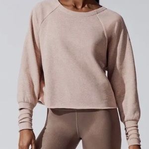 Alo Yoga beige sweatshirt
